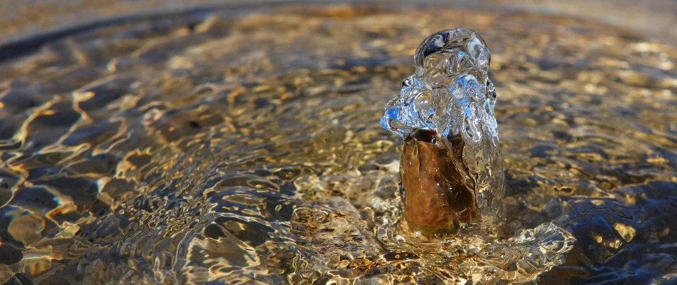 Bubbler on a water feature in Cary, NC.