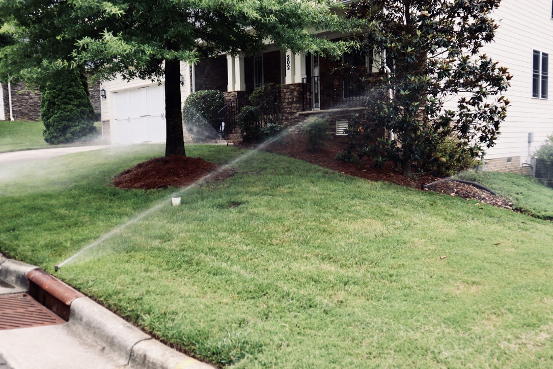 Greenway Irrigation From Front Lawn